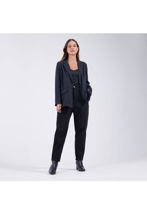 Blazer Para Mujer Blazer Color Negro Marca Ostu #40400011