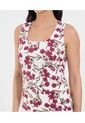 Top Para Mujer Cuello Redondo Color Vino Marca Ostu #40220428 de Ostu