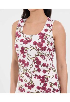 Top Para Mujer Cuello Redondo Color Vino Marca Ostu #40220428