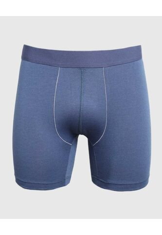 Pantaloncillo Para Hombre Boxer Filete Medio Algodón Color Azul Marca Ostu #60000507 Ostu