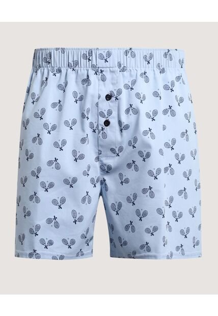 Boxer  Para Hombre Bragueta Amplio Color Azul Marca Ostu #60000511