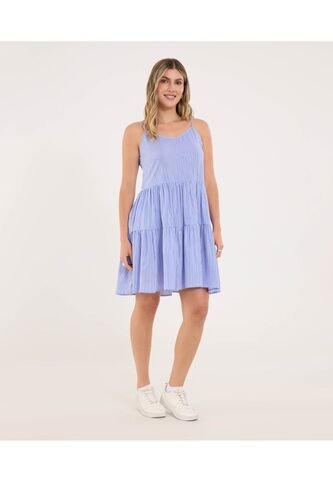 Vestido Para Mujer M/Sisa Medio Color Azul Marca Ostu #40170324 Ostu