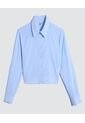 Camisa Para Mujer Manga Larga Color Azul  Marca Ostu #40010173 de Ostu