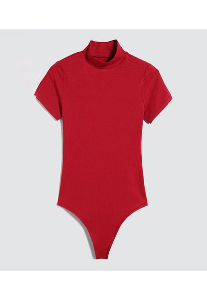 Body Para Mujer Manga Corta Color Rojo Marca Ostu #40200137