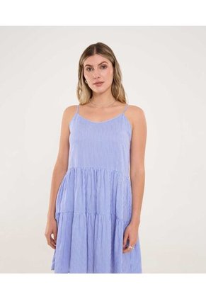 Vestido Para Mujer M/Sisa Medio Color Azul Marca Ostu #40170324