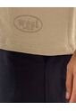 Polo Para Hombre Cuello Maquina Sin Bolsillo Color Beige Marca Ostu #60110817 de Ostu
