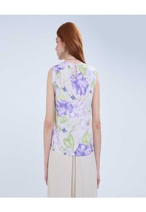 Blusa Para Mujer Manga Sisa Color Lila  Marca Ostu #40121076