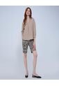 Camisa Para Mujer Manga 3/4 Color Beige Marca Ostu #40010254 de Ostu