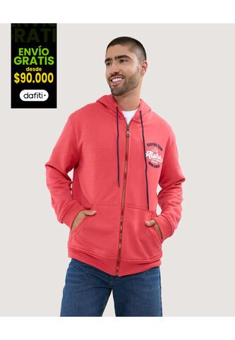 Buzo Para Hombre Zipper Color Rojo Marca Ostu #60060387 Ostu