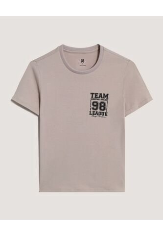 Camiseta  Infantil Niño Manga Corta Cuello Redondo Color Beige Marca Ostu #80090312 Ostu