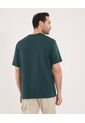 Camiseta Para Hombre Manga Corta Color Verde Oscuro Marca Ostu #60091410 de Ostu