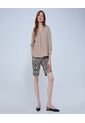 Camisa Para Mujer Manga 3/4 Color Beige Marca Ostu #40010254 de Ostu
