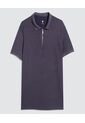 Polo Para Hombre Cuello Tejido Sin Bolsillo Color Negro Marca Ostu #60110726 de Ostu