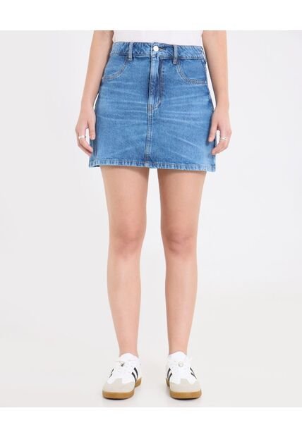 Falda  Para Mujer Corto Color Azul Marca Ostu #40140193
