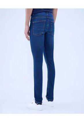 Jean Para Hombre Slim Color Azul Oscuro Marca Ostu #60160404