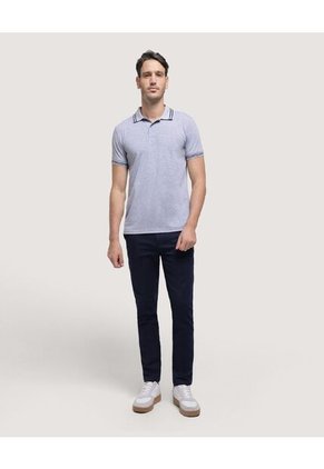 Pantalon Para Hombre Chino Color Azul Medio Marca Ostu #60070298