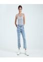 Jean Para Mujer Straight Color Azul  Marca Ostu #40160374 de Ostu