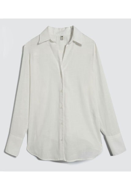Blusa Para Mujer Manga Larga Color Crudo Marca Ostu #40120979