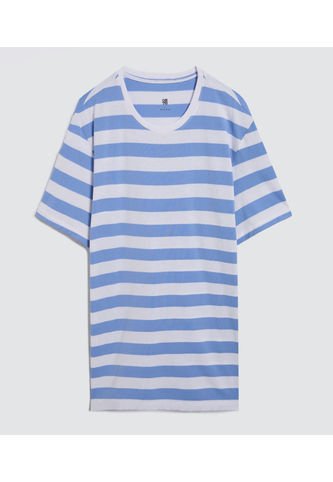 Camiseta Para Hombre Manga Corta Color Azul  Marca Ostu #60091230 Ostu