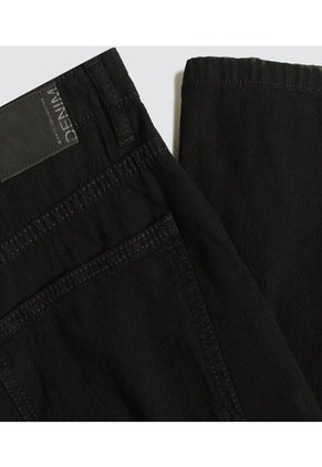 Jean Para Mujer Wide-Leg Color Negro Marca Ostu #40160459