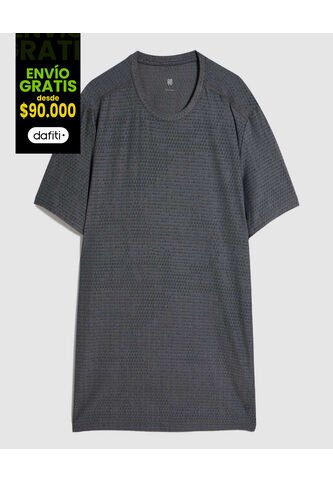 Camiseta Para Hombre Manga Corta Color Negro Marca Ostu #60091302 Ostu