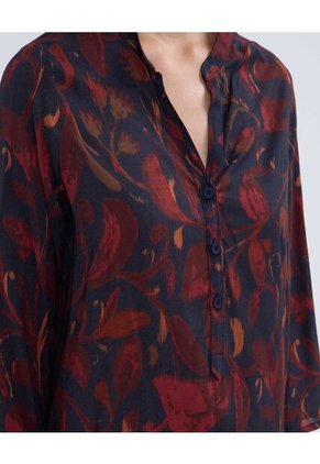 Blusa Para Mujer Manga 3/4 Color Azul  Marca Ostu #40121036