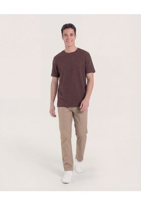 Pantalón  Para Hombre Chino Color Beige Marca Ostu #60070543