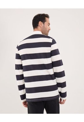 Polo Para Hombre Cuello Tejido Sin Bolsillo Color Azul Marca Ostu #60110827