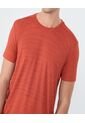 Camiseta Para Hombre Manga Corta Cuello Redondo Color Naranja Marca Ostu #60091510 de Ostu