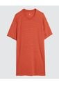 Camiseta Para Hombre Manga Corta Cuello Redondo Color Naranja Marca Ostu #60091510 de Ostu