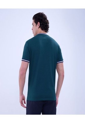 Camiseta Para Hombre Manga Corta Color Verde  Marca Ostu #60091420
