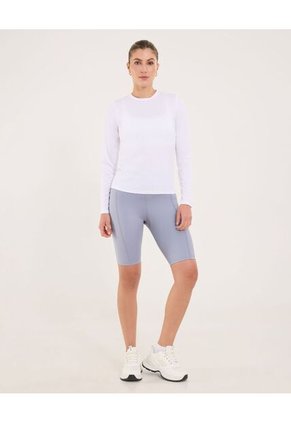 Camiseta Para Mujer Manga Larga Cuello Redondo Color Blanco Marca Ostu #40092378