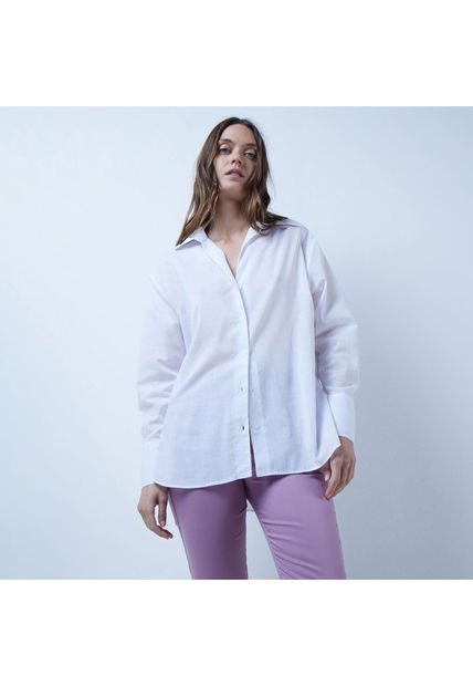 Blusa Para Mujer Manga Larga Color Blanco Marca Ostu #40120954