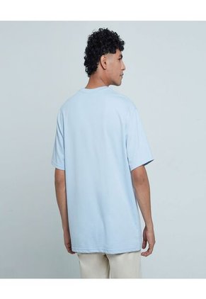 Camiseta Para Hombre Manga Corta Color Azul  Marca Ostu #60091045