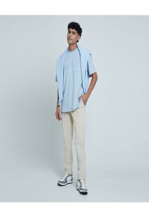 Camiseta Para Hombre Manga Corta Color Azul  Marca Ostu #60091045