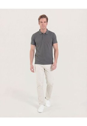 Polo  Para Hombre Cuello Tejido Sin Bolsillo Color Verde Marca Ostu #60110863