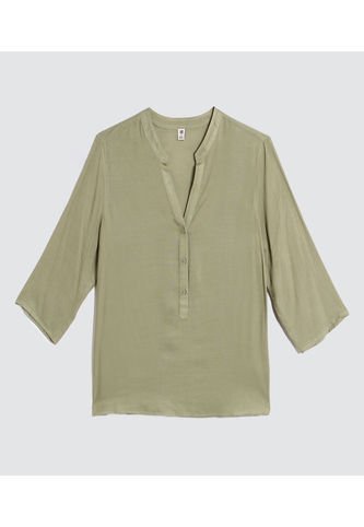 Blusa Para Mujer Manga 3/4 Color Verde  Marca Ostu #40120928 Ostu