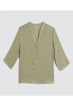 Blusa Para Mujer Manga 3/4 Color Verde  Marca Ostu #40120928