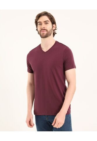 Camiseta Para Hombre Manga Corta Color Morado Marca Ostu #60091361 Ostu