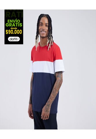 Camiseta Para Hombre Manga Corta Color Rojo Marca Ostu #60091101 Ostu