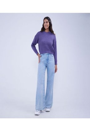 Saco Para Mujer Cuello Redondo Color Morado Marca Ostu #40330079