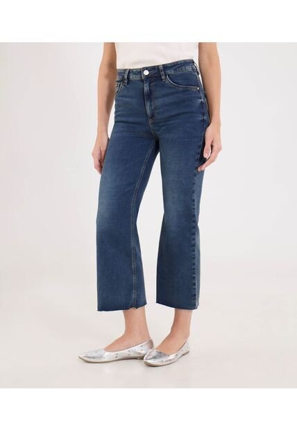 Jean Para Mujer Crop Flare Color Azul Marca Ostu #40160612