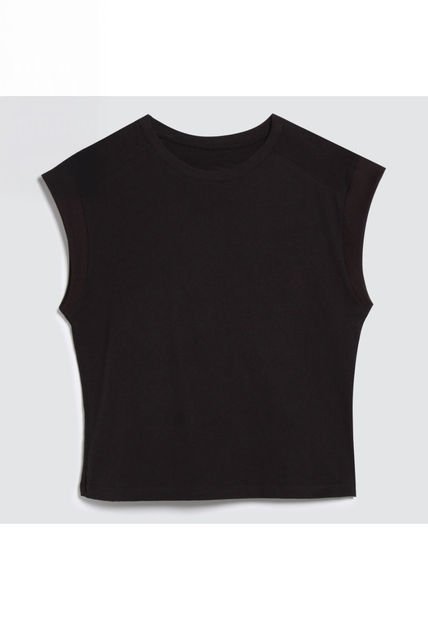Camiseta Para Mujer Manga Sisa Color Negro Marca Ostu #40091919