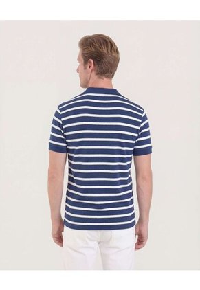 Polo  Para Hombre Cuello Tejido Sin Bolsillo Color Azul Marca Ostu #60110852