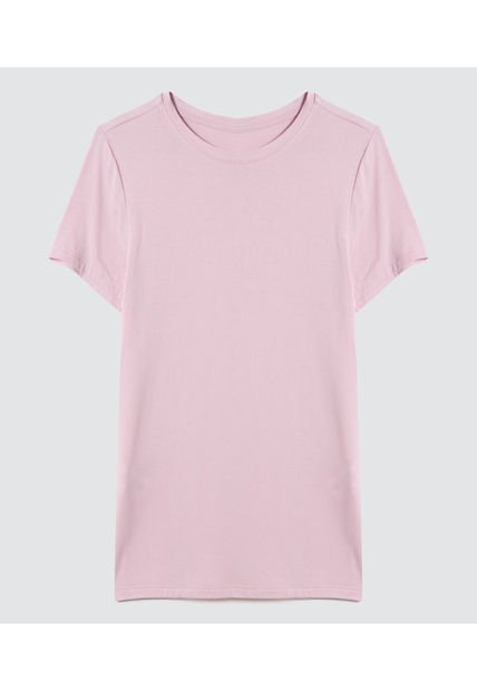 Camiseta Para Mujer Manga Corta Color Morado Marca Ostu #40092098