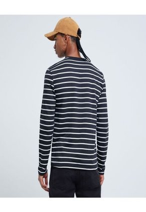 Camiseta Para Hombre Manga Larga Color Negro Marca Ostu #60090817