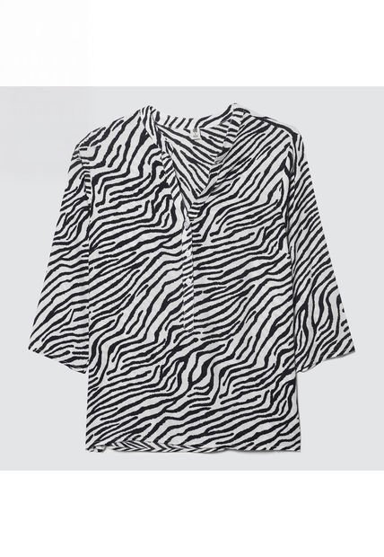 Blusa Para Mujer Manga 3/4 Color Blanco Marca Ostu #40120932
