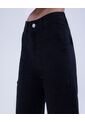 Jean Para Mujer Wide Leg Cargo Color Negro Marca Ostu #40160480 de Ostu