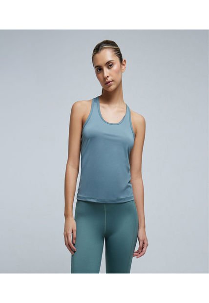 Camiseta Para Mujer Ostu Color Verde Material Poliéster 87% Elastano 13%