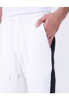 Bermuda Para Hombre Deportiva Corto Color Crema Marca Ostu #60100424